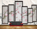 Avikalp MWZ1560 Pink White Flowers Branches HD Wallpaper Avikalp MWZ1560 Pink White Flowers Branches HD Wallpaper