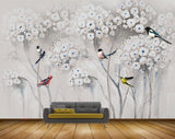 Avikalp MWZ1561 White Flowers Birds HD Wallpaper Avikalp MWZ1561 White Flowers Birds HD Wallpaper