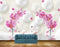 Avikalp MWZ1697 Pink Flowers Swans HD Wallpaper