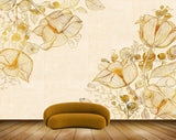 Avikalp MWZ1779 Orange Flowers Flies 3D HD Wallpaper Avikalp MWZ1779 Orange Flowers Flies 3D HD Wallpaper
