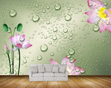 Avikalp MWZ1811 Pink Yellow Flowers Leaves 3D HD Wallpaper Avikalp MWZ1811 Pink Yellow Flowers Leaves 3D HD Wallpaper