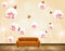 Avikalp MWZ1826 Pink White Flowers Butterflies HD Wallpaper