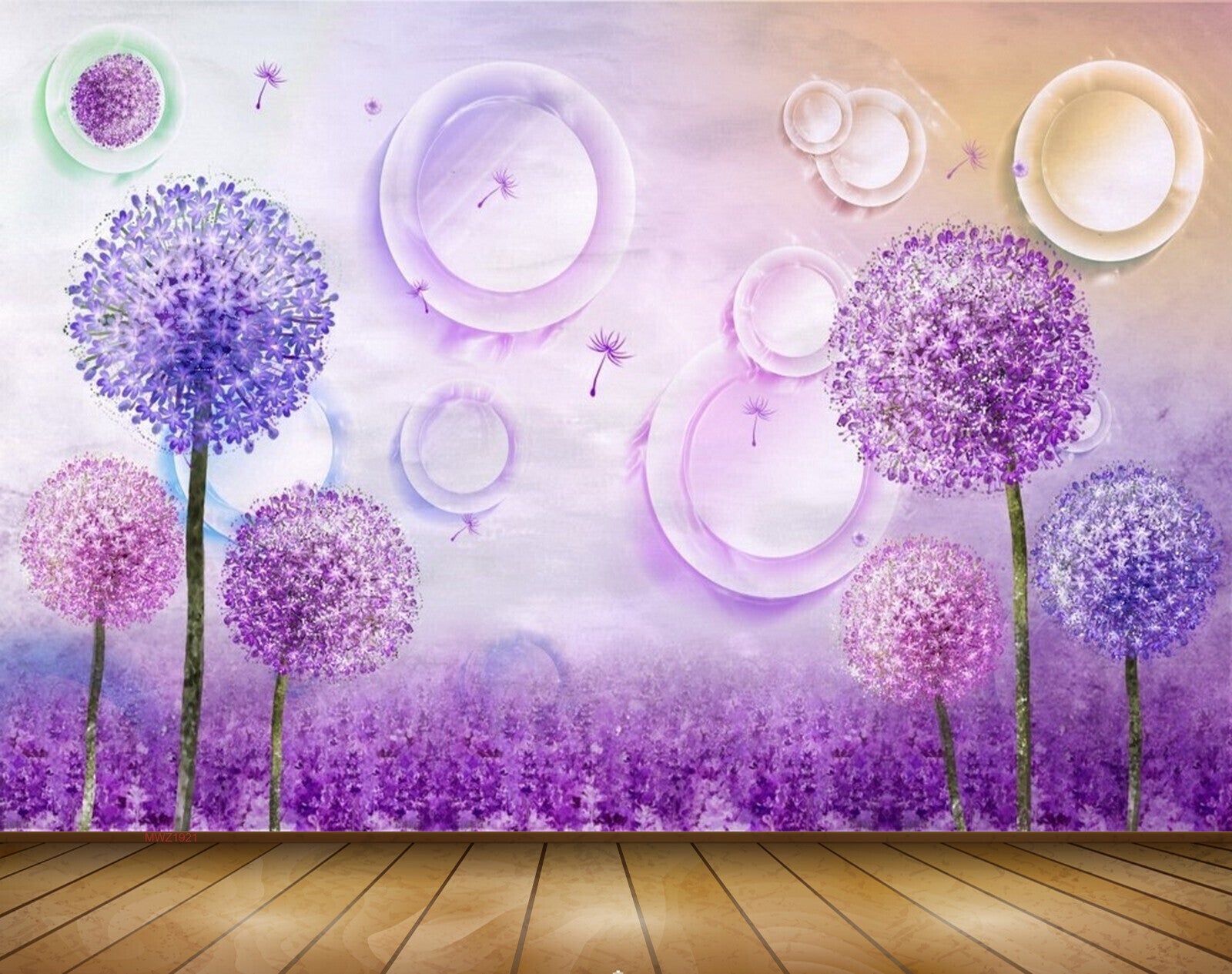 Avikalp MWZ1921 Pink Purple Flowers 3D HD Wallpaper Avikalp MWZ1921 Pink Purple Flowers 3D HD Wallpaper