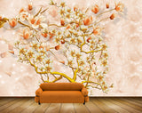 Avikalp MWZ1947 White Orange Flowers Tree 3D HD Wallpaper Avikalp MWZ1947 White Orange Flowers Tree 3D HD Wallpaper