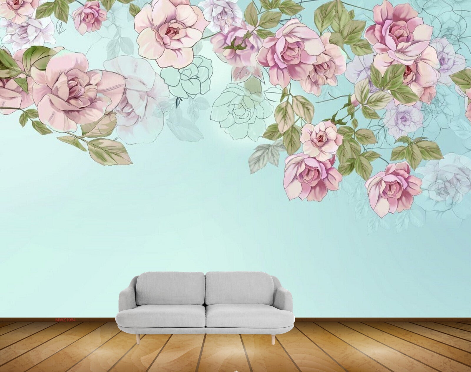 Avikalp MWZ1984 Pink White Flowers 3D HD Wallpaper Avikalp MWZ1984 Pink White Flowers 3D HD Wallpaper