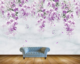 Avikalp MWZ2011 Purple Flowers Butterflies 3D HD Wallpaper Avikalp MWZ2011 Purple Flowers Butterflies 3D HD Wallpaper