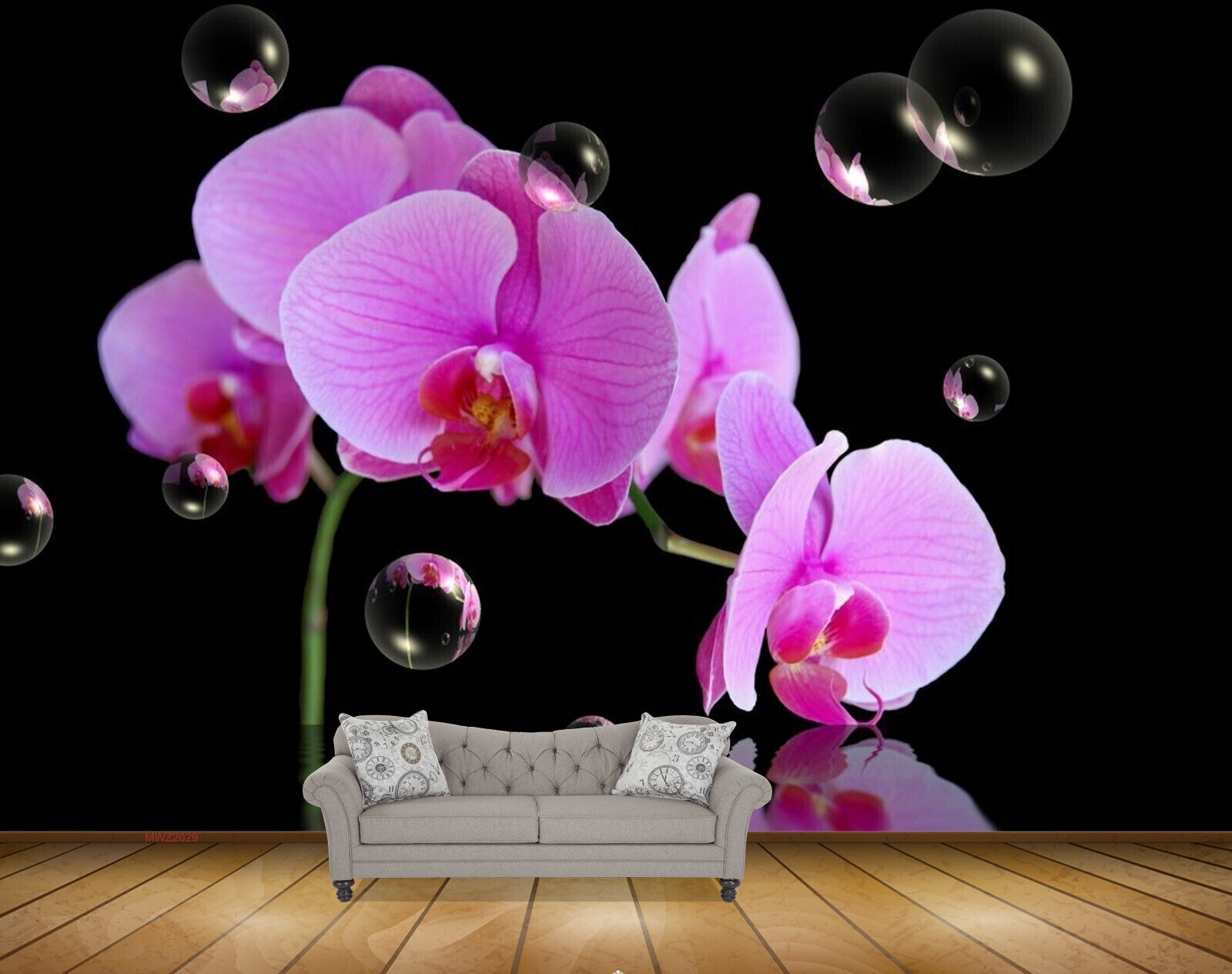 Avikalp MWZ2029 Pink Flowers 3D HD Wallpaper Avikalp MWZ2029 Pink Flowers 3D HD Wallpaper
