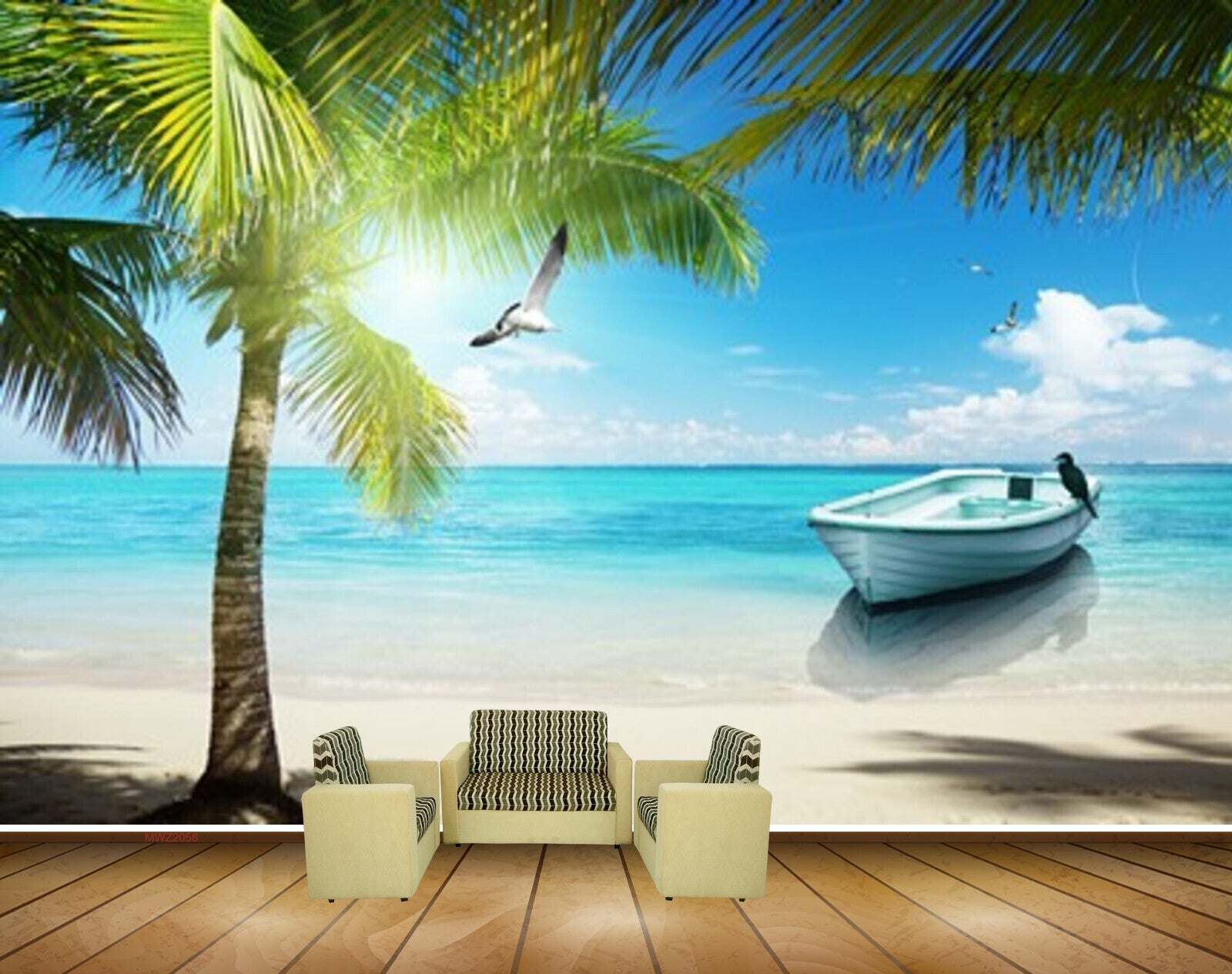 Avikalp MWZ2058 Coconut Tree Boat Bird Sea Ocean Island Water Sunrise Clouds Beach HD Wallpaper Avikalp MWZ2058 Coconut Tree Boat Bird Sea Ocean Island Water Sunrise Clouds Beach HD Wallpaper