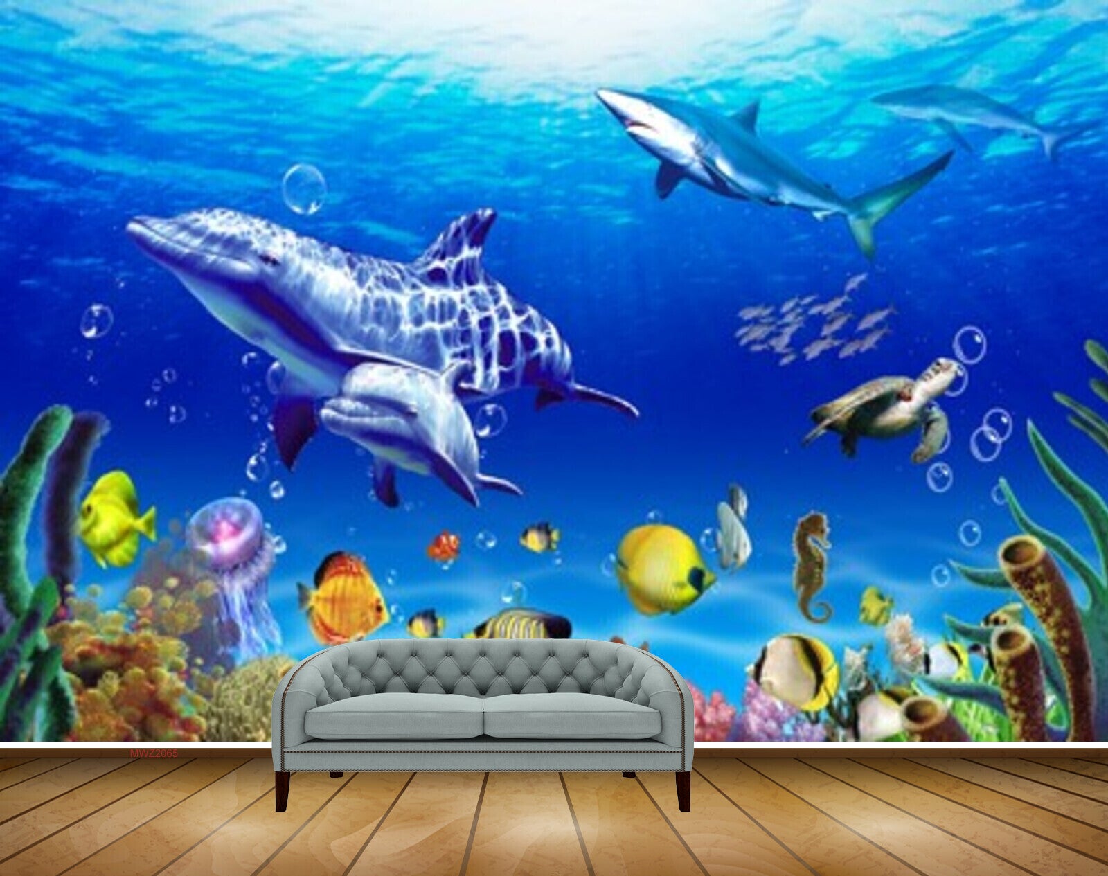Avikalp MWZ2065 Dolphins Fishes Turtle Plants Sea Water Underwater Ocean Marine Coral HD Wallpaper Avikalp MWZ2065 Dolphins Fishes Turtle Plants Sea Water Underwater Ocean Marine Coral HD Wallpaper