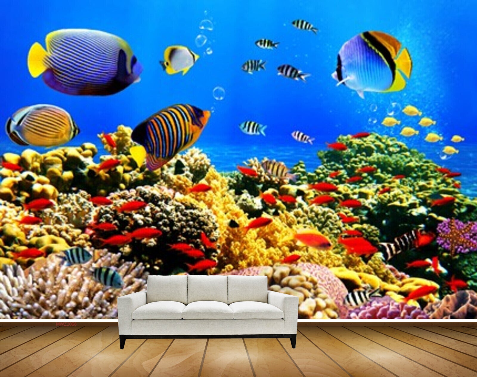 Avikalp MWZ2068 Blue Black Orange Yellow Fishes Stones Sea Ocean Water Underwater Marine Coral HD Wallpaper Avikalp MWZ2068 Blue Black Orange Yellow Fishes Stones Sea Ocean Water Underwater Marine Coral HD Wallpaper