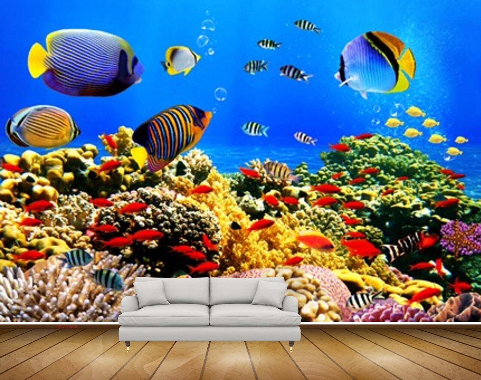 Avikalp MWZ2068 Blue Black Orange Yellow Fishes Stones Sea Ocean Water Underwater Marine Coral HD Wallpaper Avikalp MWZ2068 Blue Black Orange Yellow Fishes Stones Sea Ocean Water Underwater Marine Coral HD Wallpaper