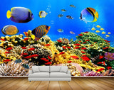 Avikalp MWZ2068 Blue Black Orange Yellow Fishes Stones Sea Ocean Water Underwater Marine Coral HD Wallpaper Avikalp MWZ2068 Blue Black Orange Yellow Fishes Stones Sea Ocean Water Underwater Marine Coral HD Wallpaper