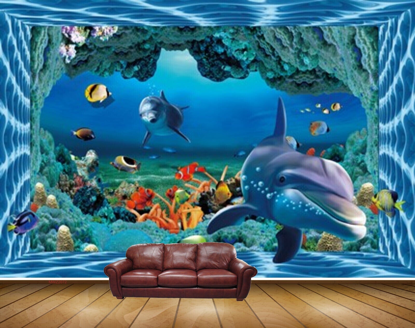 Avikalp MWZ2072 Dolphins Fishes Sea Stones Ocean Water Marine Underwater HD Wallpaper Avikalp MWZ2072 Dolphins Fishes Sea Stones Ocean Water Marine Underwater HD Wallpaper