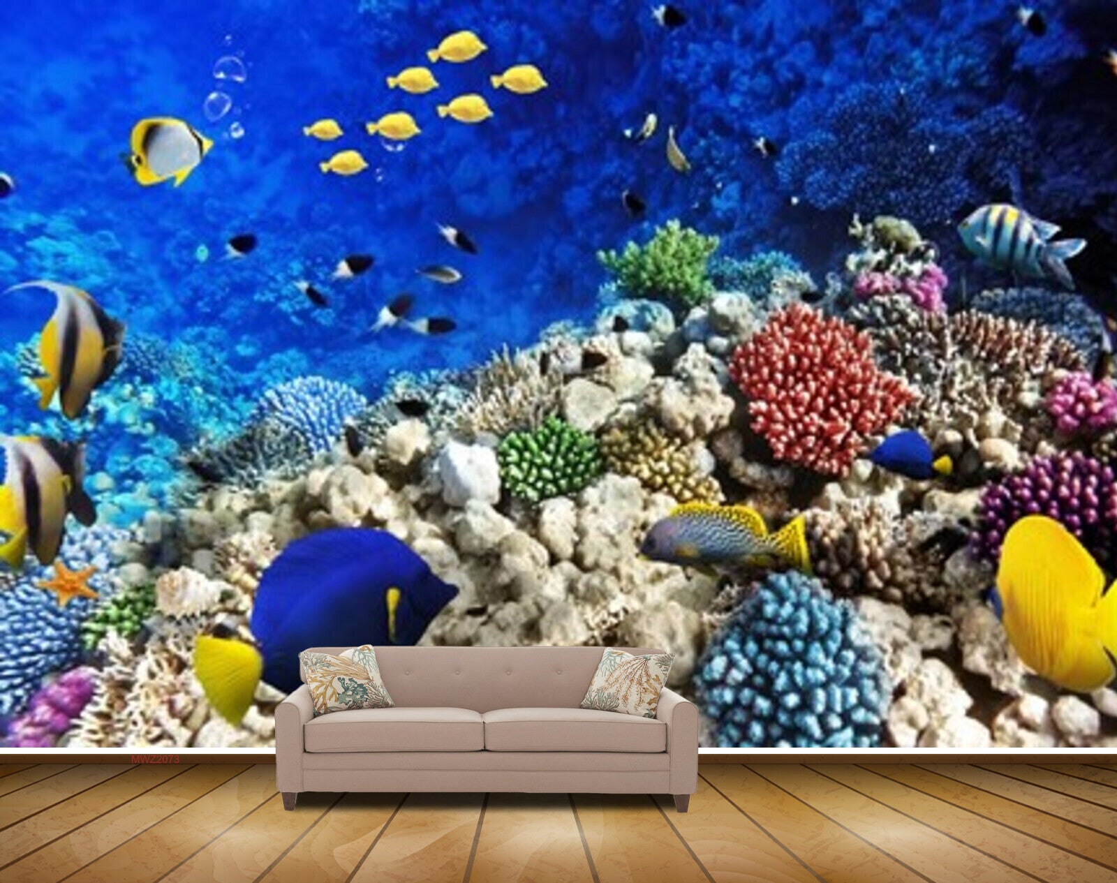 Avikalp MWZ2073 Yellow Blue Fishes Stones Sea Anemone Ocean Water Marine Underwater HD Wallpaper Avikalp MWZ2073 Yellow Blue Fishes Stones Sea Anemone Ocean Water Marine Underwater HD Wallpaper