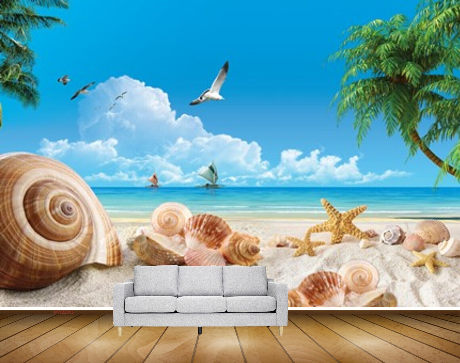 Avikalp MWZ2085 Seashells Seabirds Starfish Trees Seabirds Clouds Beach HD Wallpaper Avikalp MWZ2085 Seashells Seabirds Starfish Trees Seabirds Clouds Beach HD Wallpaper