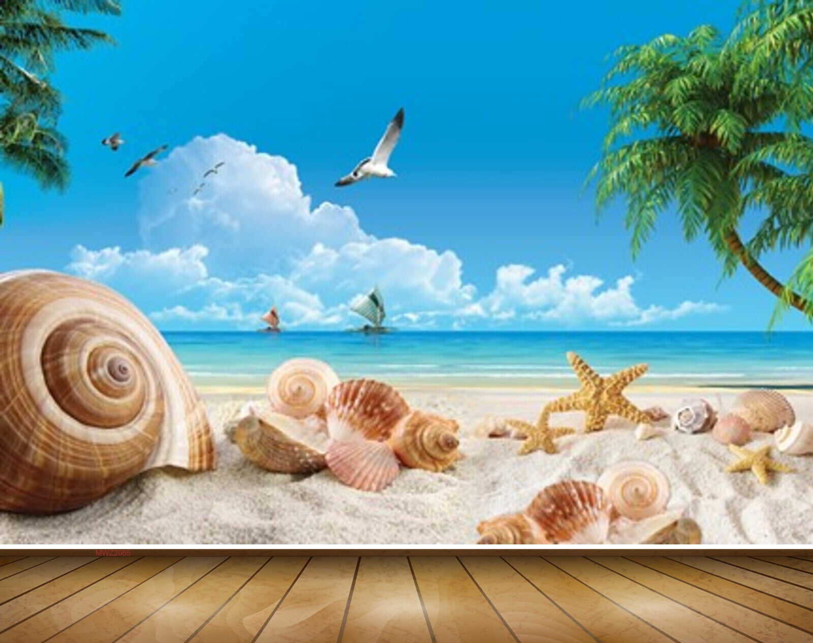 Avikalp MWZ2085 Seashells Seabirds Starfish Trees Seabirds Clouds Beach HD Wallpaper Avikalp MWZ2085 Seashells Seabirds Starfish Trees Seabirds Clouds Beach HD Wallpaper
