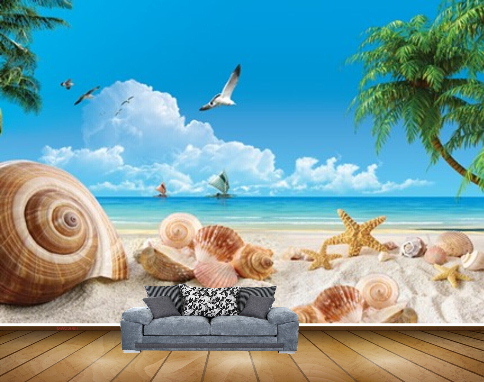 Avikalp MWZ2085 Seashells Seabirds Starfish Trees Seabirds Clouds Beach HD Wallpaper Avikalp MWZ2085 Seashells Seabirds Starfish Trees Seabirds Clouds Beach HD Wallpaper