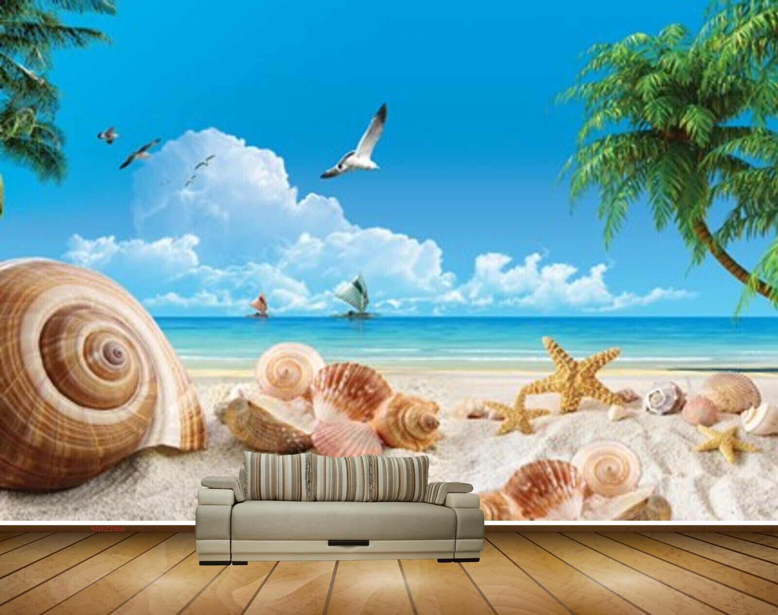 Avikalp MWZ2085 Seashells Seabirds Starfish Trees Seabirds Clouds Beach HD Wallpaper Avikalp MWZ2085 Seashells Seabirds Starfish Trees Seabirds Clouds Beach HD Wallpaper