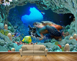 Avikalp MWZ2089 Tortoise Fishes Stones Sea Underwater HD Wallpaper Avikalp MWZ2089 Tortoise Fishes Stones Sea Underwater HD Wallpaper