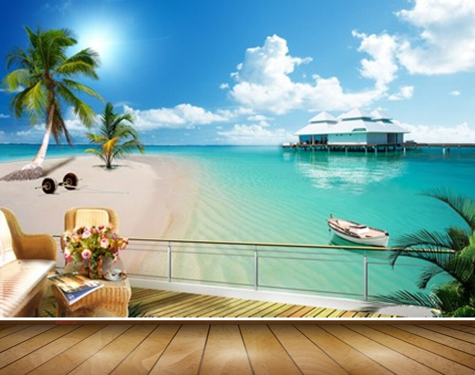 Avikalp MWZ2134 Trees Houses Boat Chair Beach Sun Nature Water HD Wallpaper Avikalp MWZ2134 Trees Houses Boat Chair Beach Sun Nature Water HD Wallpaper