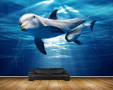 Avikalp MWZ2151 Sea Dolphins Swim Undertwater Water HD Wallpaper Avikalp MWZ2151 Sea Dolphins Swim Undertwater Water HD Wallpaper