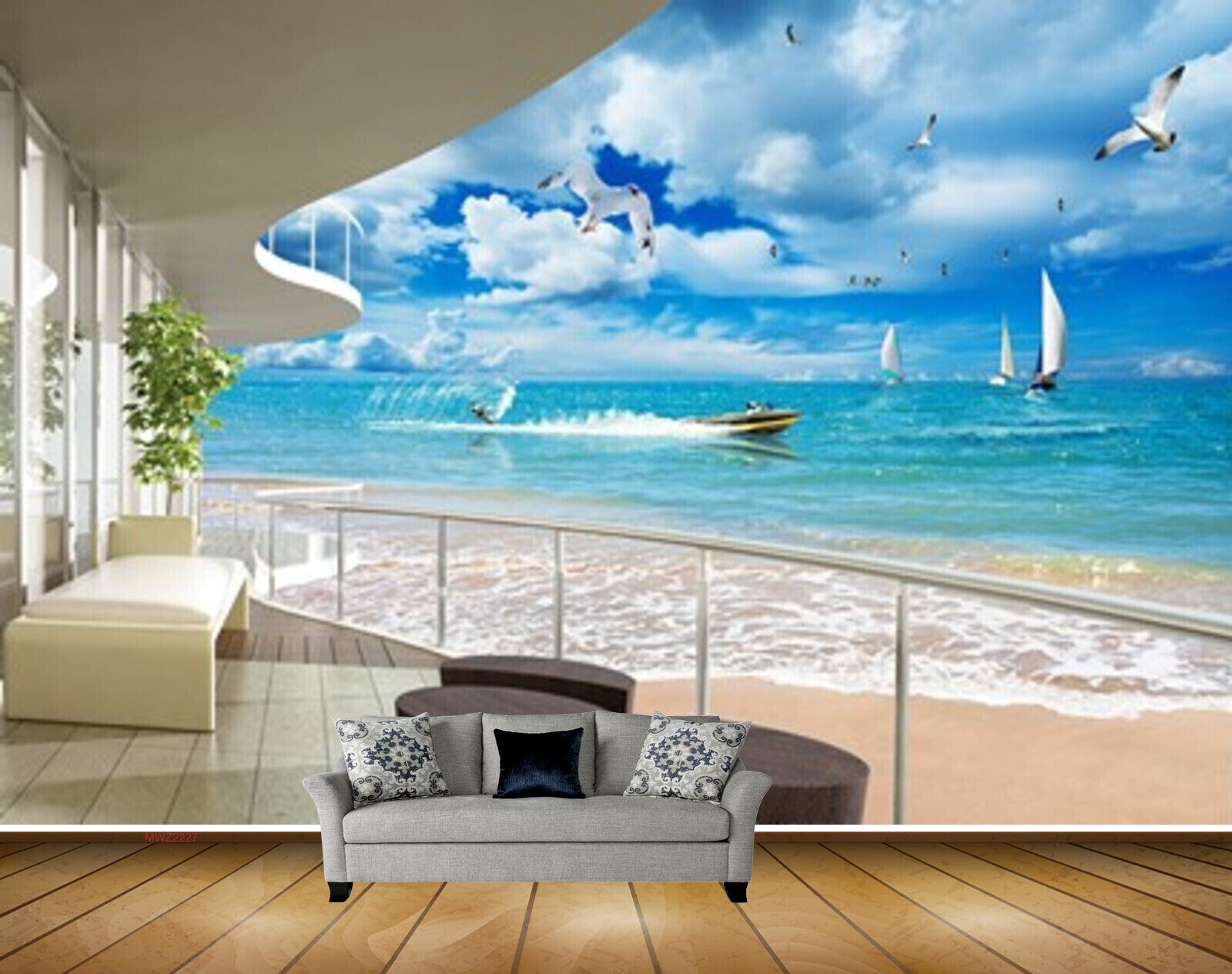 Avikalp MWZ2227 Beach Boat Building Birds Chairs House Tree Sea Water Ocean HD Wallpaper Avikalp MWZ2227 Beach Boat Building Birds Chairs House Tree Sea Water Ocean HD Wallpaper