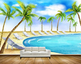 Avikalp MWZ2252 Beach Chairs Coconut Trees Sea Clouds Sand Water Ocean Island HD Wallpaper Avikalp MWZ2252 Beach Chairs Coconut Trees Sea Clouds Sand Water Ocean Island HD Wallpaper