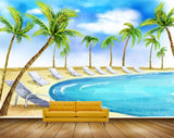 Avikalp MWZ2252 Beach Chairs Coconut Trees Sea Clouds Sand Water Ocean Island HD Wallpaper Avikalp MWZ2252 Beach Chairs Coconut Trees Sea Clouds Sand Water Ocean Island HD Wallpaper