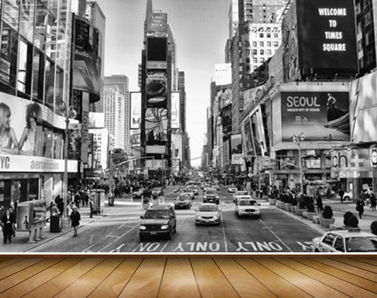 Avikalp MWZ2282 Cars Buildings Roads Trees City Transport Travel New York Times Square HD Wallpaper
