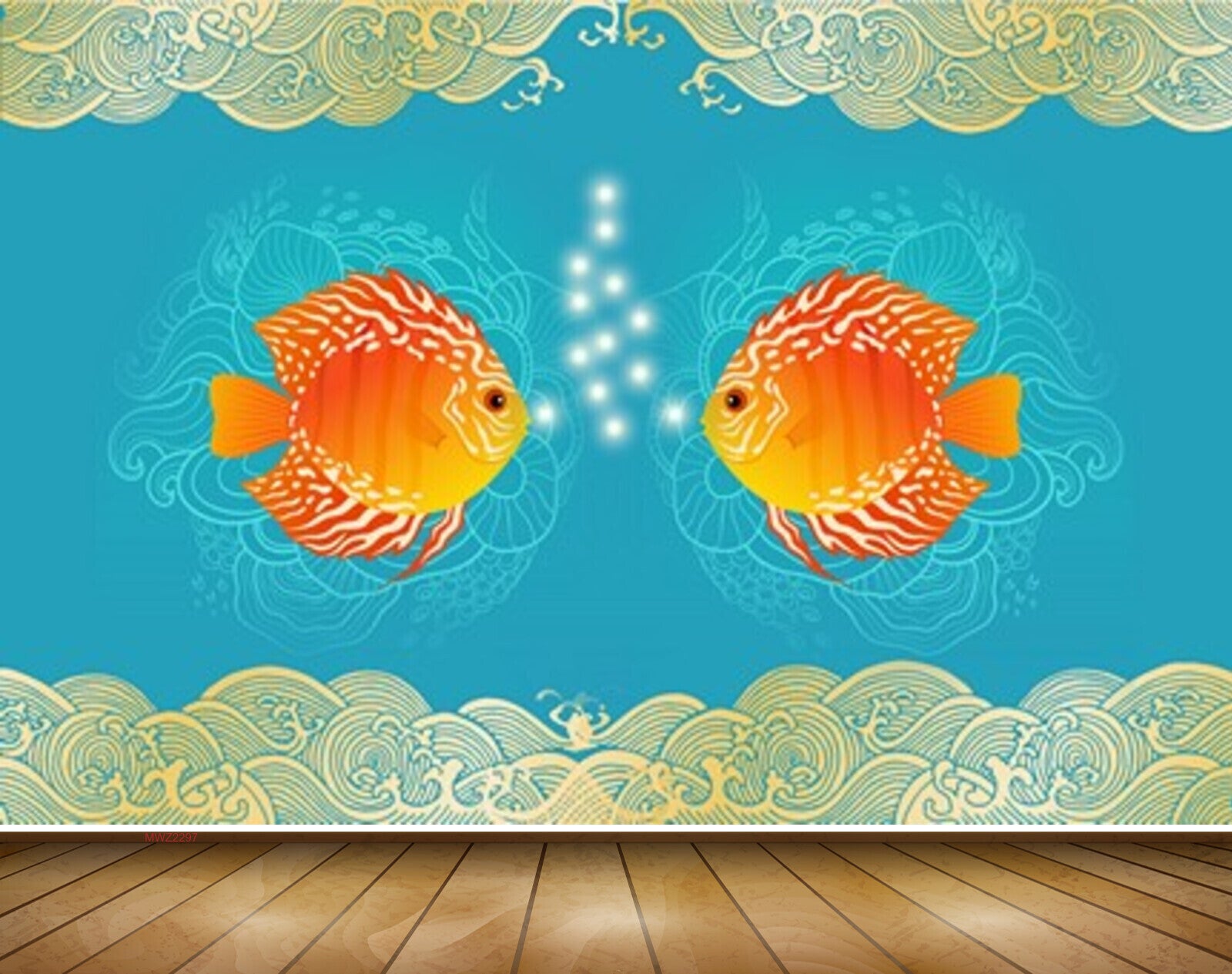 Avikalp MWZ2297 Sea Orange Fishes Bubbles HD Wallpaper Avikalp MWZ2297 Sea Orange Fishes Bubbles HD Wallpaper
