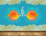 Avikalp MWZ2297 Sea Orange Fishes Bubbles HD Wallpaper Avikalp MWZ2297 Sea Orange Fishes Bubbles HD Wallpaper