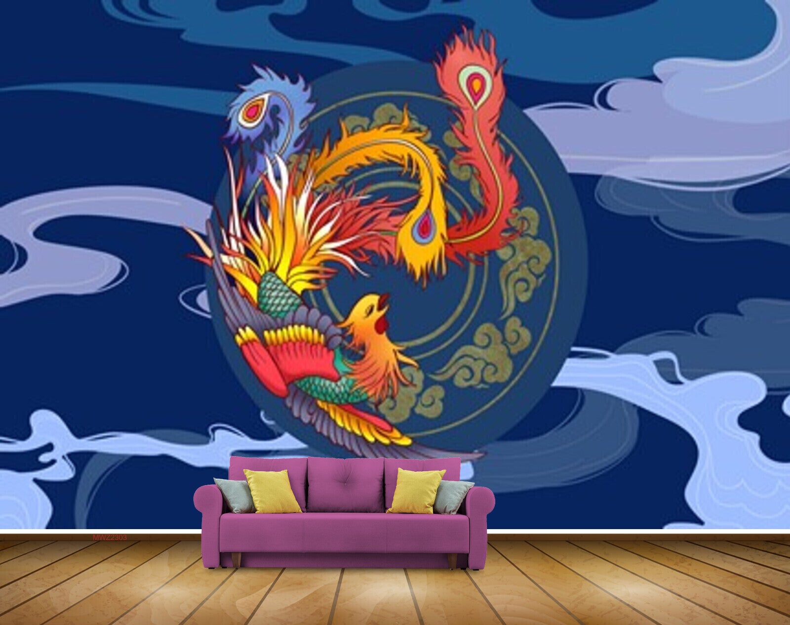 Avikalp MWZ2303 Red Orange Seahorses HD Wallpaper Avikalp MWZ2303 Red Orange Seahorses HD Wallpaper