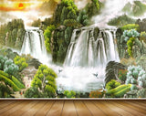Avikalp MWZ2412 Waterfalls Sun Birds Trees House Pond River Lake Water Clouds HD Wallpaper Avikalp MWZ2412 Waterfalls Sun Birds Trees House Pond River Lake Water Clouds HD Wallpaper