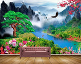 Avikalp MWZ2505 Mountains Birds Trees Flowers Pond River Lake Water Butterfly boats HD Wallpaper Avikalp MWZ2505 Mountains Birds Trees Flowers Pond River Lake Water Butterfly boats HD Wallpaper
