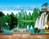 Avikalp MWZ2517 Waterfalls Trees Cranes Pond River Lake Water Mountains Clouds HD Wallpaper Avikalp MWZ2517 Waterfalls Trees Cranes Pond River Lake Water Mountains Clouds HD Wallpaper