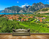 Avikalp MWZ2537 Mountains Houses Trees River Clouds water Lake HD Wallpaper Avikalp MWZ2537 Mountains Houses Trees River Clouds water Lake HD Wallpaper