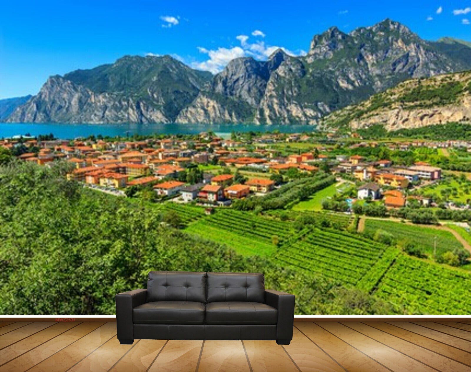 Avikalp MWZ2537 Mountains Houses Trees River Clouds water Lake HD Wallpaper Avikalp MWZ2537 Mountains Houses Trees River Clouds water Lake HD Wallpaper