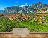 Avikalp MWZ2537 Mountains Houses Trees River Clouds water Lake HD Wallpaper Avikalp MWZ2537 Mountains Houses Trees River Clouds water Lake HD Wallpaper