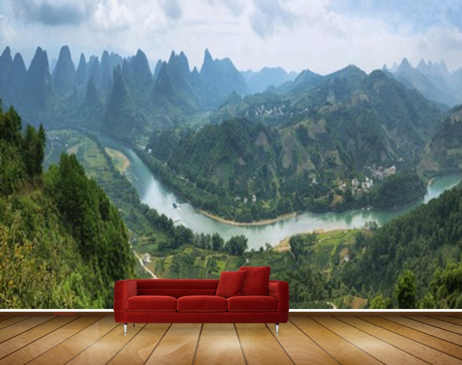 Avikalp MWZ2543 Mountains Trees River Boat Houses Water River Lake HD Wallpaper Avikalp MWZ2543 Mountains Trees River Boat Houses Water River Lake HD Wallpaper