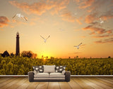 Avikalp MWZ2557 Sunset Birds Trees Monument Clouds HD Wallpaper Avikalp MWZ2557 Sunset Birds Trees Monument Clouds HD Wallpaper