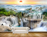 Avikalp MWZ2628 Sunset Sunrise Mountains Clouds Waterfalls Trees Cranes Pond River Lake Water HD Wallpaper Avikalp MWZ2628 Sunset Sunrise Mountains Clouds Waterfalls Trees Cranes Pond River Lake Water HD Wallpaper