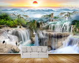 Avikalp MWZ2628 Sunset Sunrise Mountains Clouds Waterfalls Trees Cranes Pond River Lake Water HD Wallpaper Avikalp MWZ2628 Sunset Sunrise Mountains Clouds Waterfalls Trees Cranes Pond River Lake Water HD Wallpaper