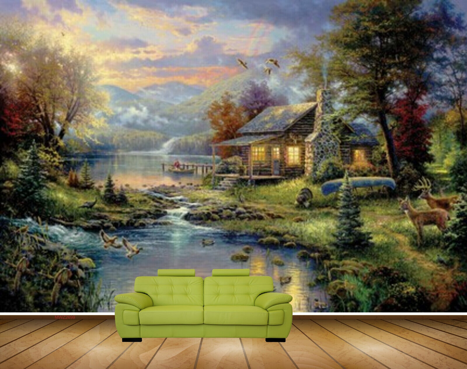 Avikalp MWZ2699 Trees River Pond Water Houses Clouds Mountains Rainbow Ducks Deers Grass Garden HD Wallpaper Avikalp MWZ2699 Trees River Pond Water Houses Clouds Mountains Rainbow Ducks Deers Grass Garden HD Wallpaper