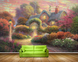 Avikalp MWZ2705 Trees House Green Red Yellow Pruple Orange Pink Flowers Sky Lamps Road HD Wallpaper Avikalp MWZ2705 Trees House Green Red Yellow Pruple Orange Pink Flowers Sky Lamps Road HD Wallpaper