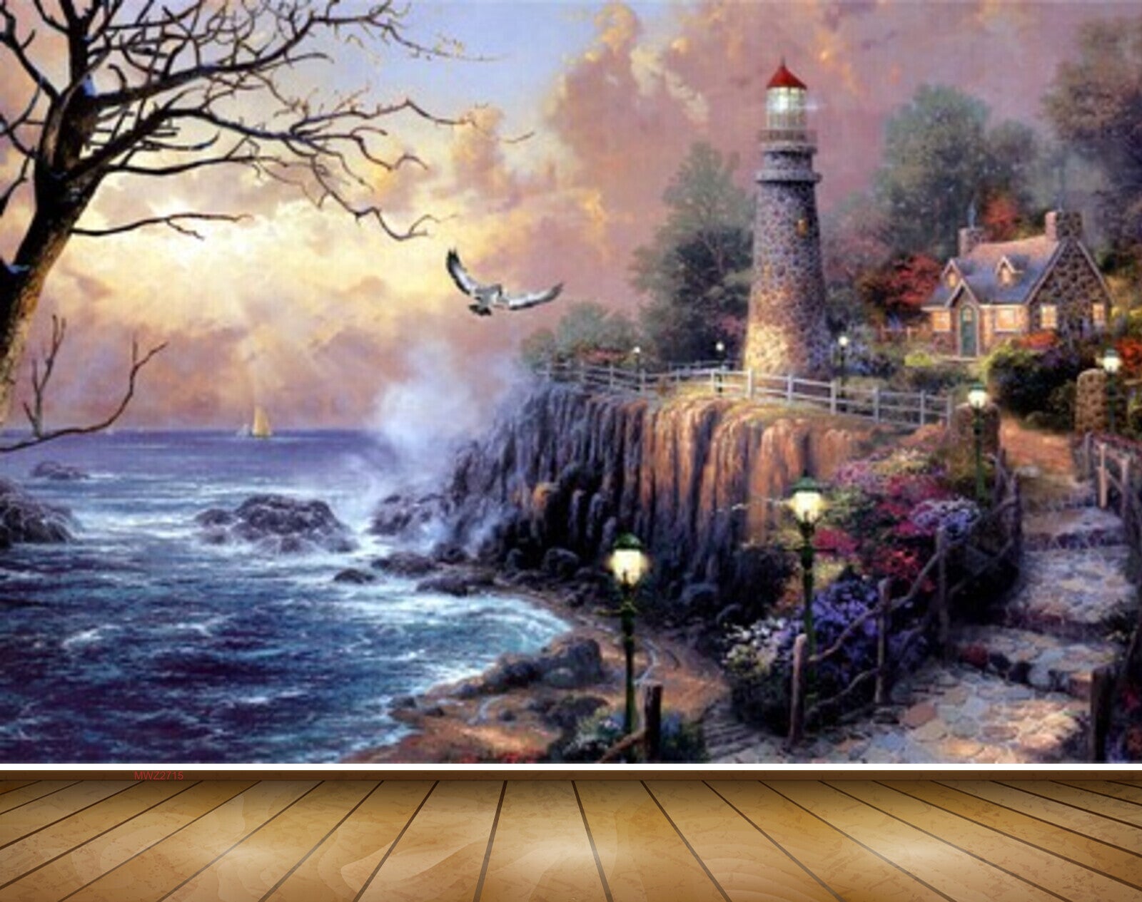 Avikalp MWZ2715 Trees River Sea Water Birds Lamps House Flowers Sunlight Clouds Stones Painting HD Wallpaper Avikalp MWZ2715 Trees River Sea Water Birds Lamps House Flowers Sunlight Clouds Stones Painting HD Wallpaper