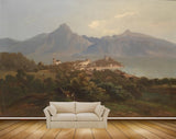 Avikalp MWZ2719 Clouds Mountains Trees Houses Grass River Lake Water Painting HD Wallpaper Avikalp MWZ2719 Clouds Mountains Trees Houses Grass River Lake Water Painting HD Wallpaper