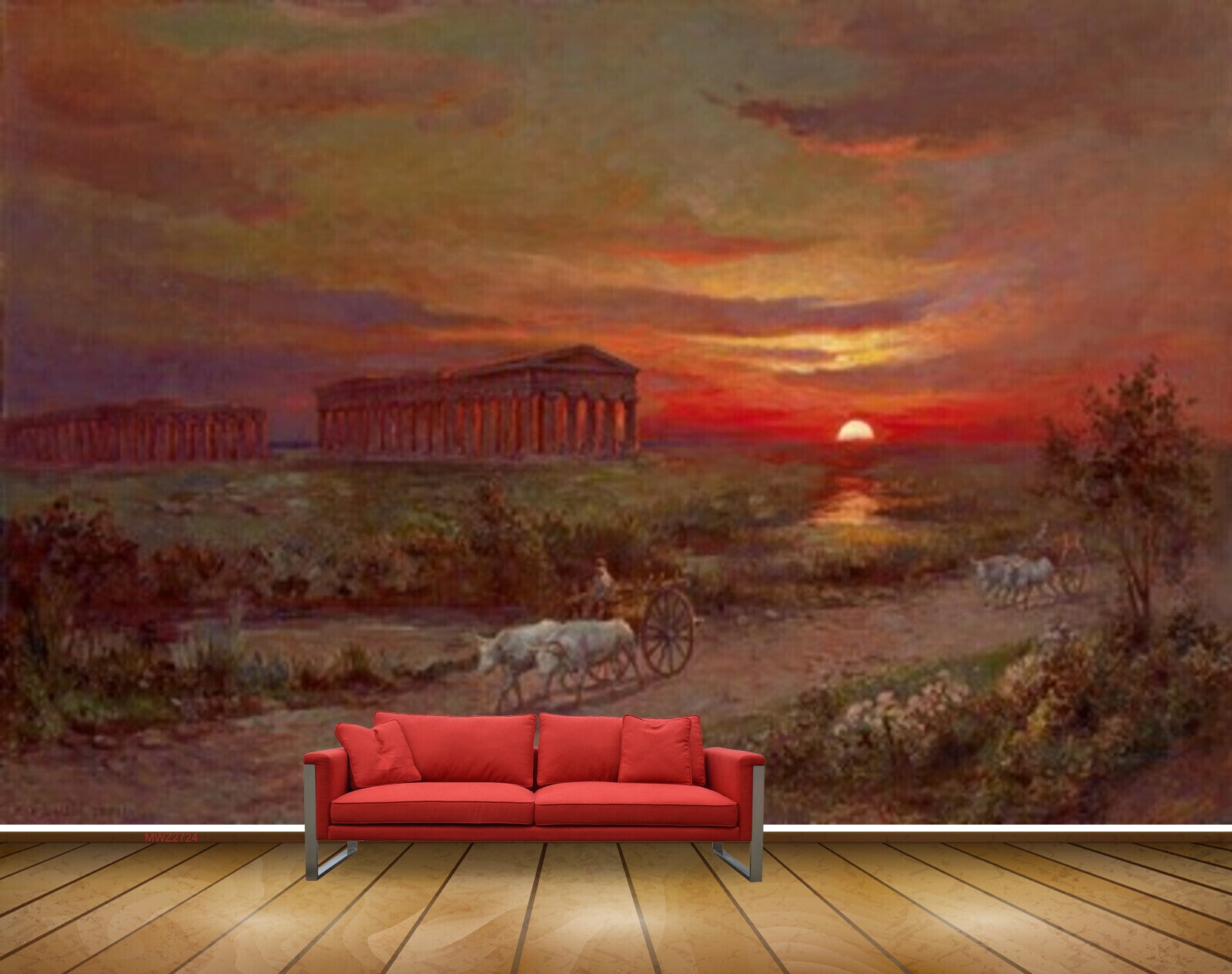 Avikalp MWZ2724 Sunset Sunrise Clouds Sky Trees Animals Grass Road Trees Painting HD Wallpaper Avikalp MWZ2724 Sunset Sunrise Clouds Sky Trees Animals Grass Road Trees Painting HD Wallpaper