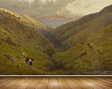 Avikalp MWZ2743 Clouds Mountains Trees Animals Cows Grass Sea Water Ocean Painting HD Wallpaper Avikalp MWZ2743 Clouds Mountains Trees Animals Cows Grass Sea Water Ocean Painting HD Wallpaper