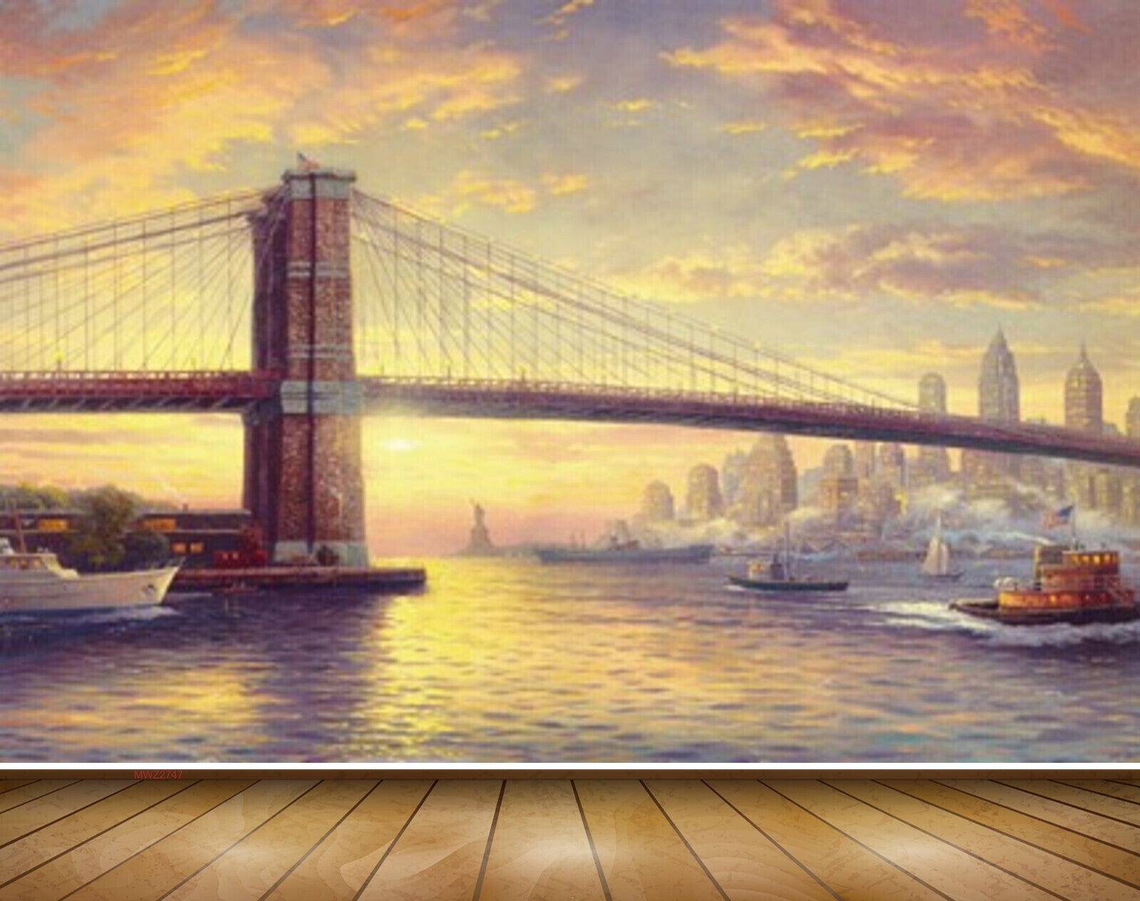Avikalp MWZ2747 Clouds Bridge Buildings Ship River Water Painting HD Wallpaper Avikalp MWZ2747 Clouds Bridge Buildings Ship River Water Painting HD Wallpaper