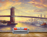 Avikalp MWZ2747 Clouds Bridge Buildings Ship River Water Painting HD Wallpaper Avikalp MWZ2747 Clouds Bridge Buildings Ship River Water Painting HD Wallpaper